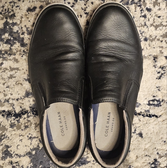 Cole Haan Black Leather Men's Loafers - Picture 1 of 12